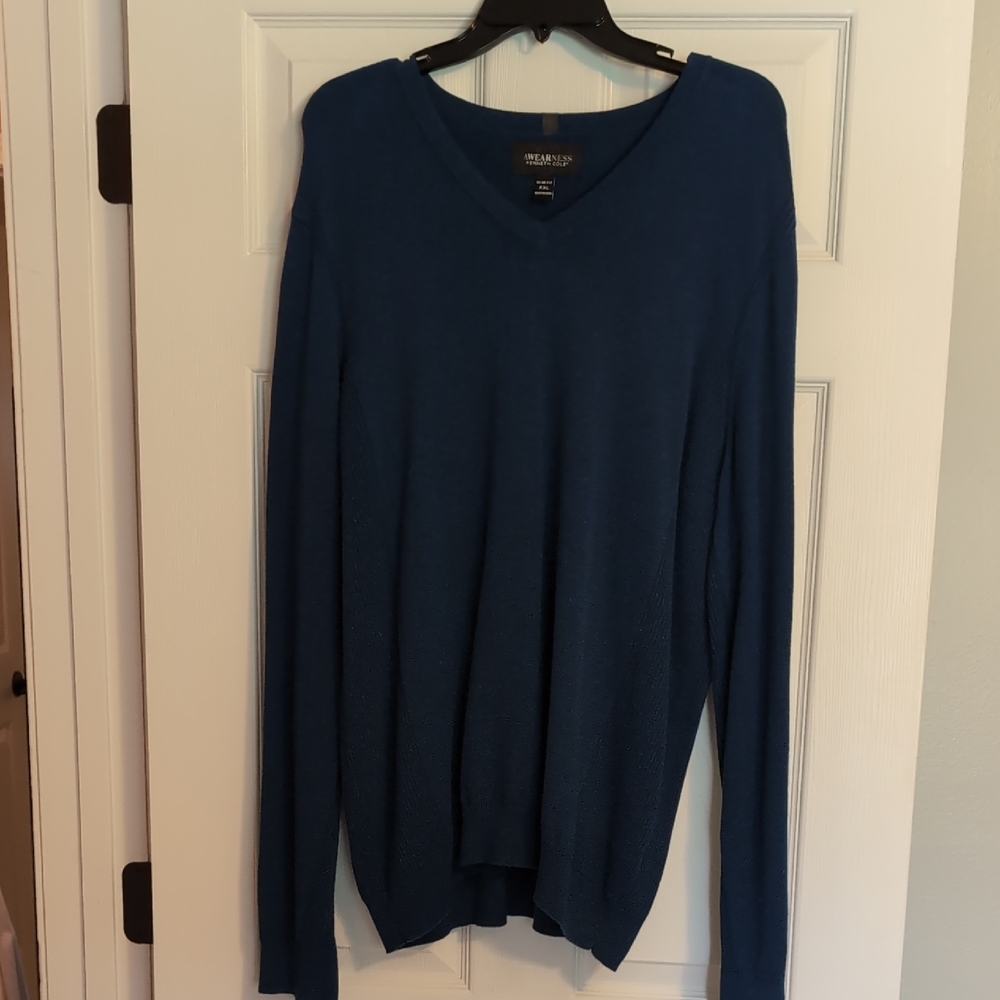 Kenneth Cole Awareness Blue Sweater XXL